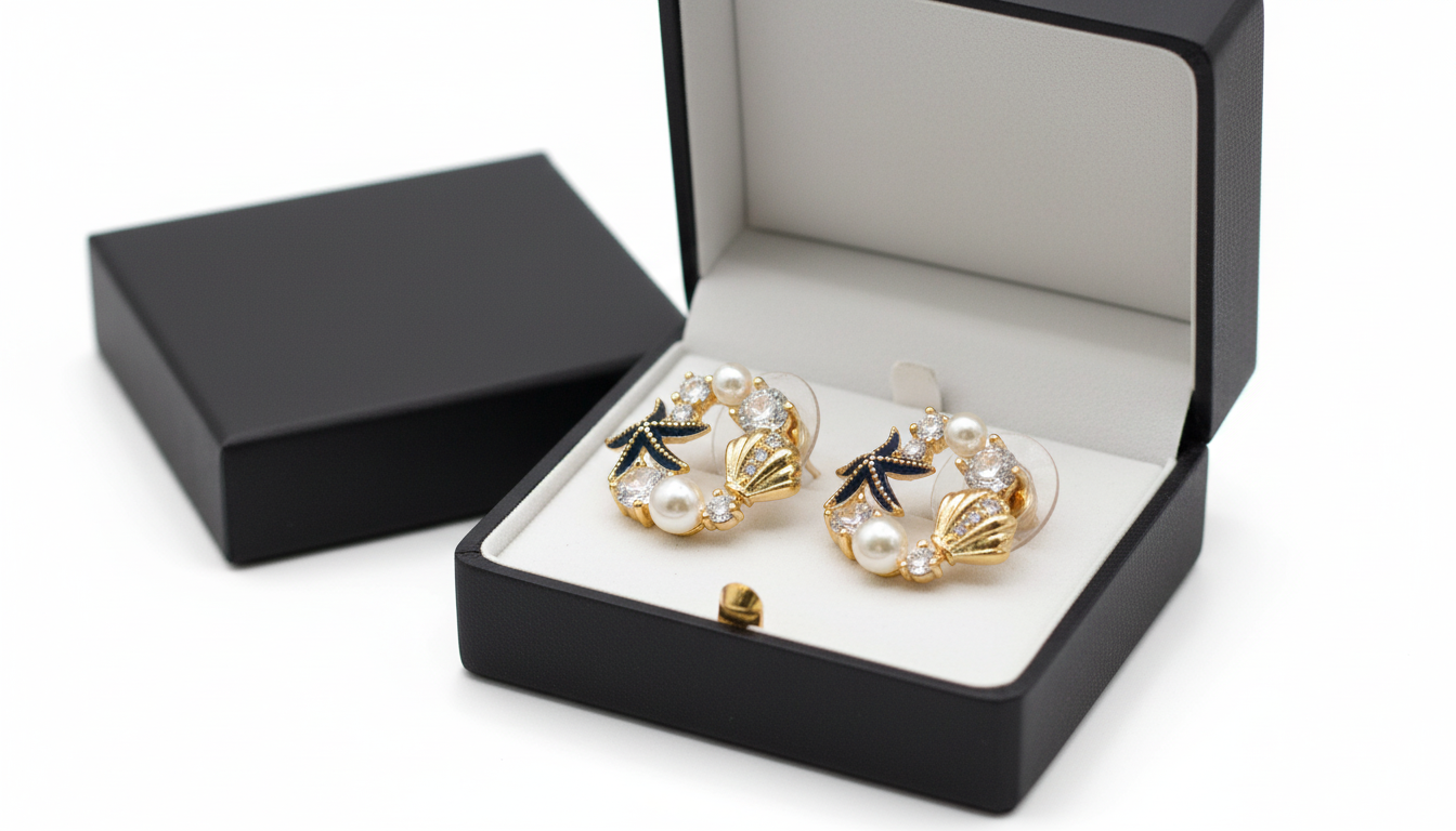 أقراط كنوز البحر الصغيرة