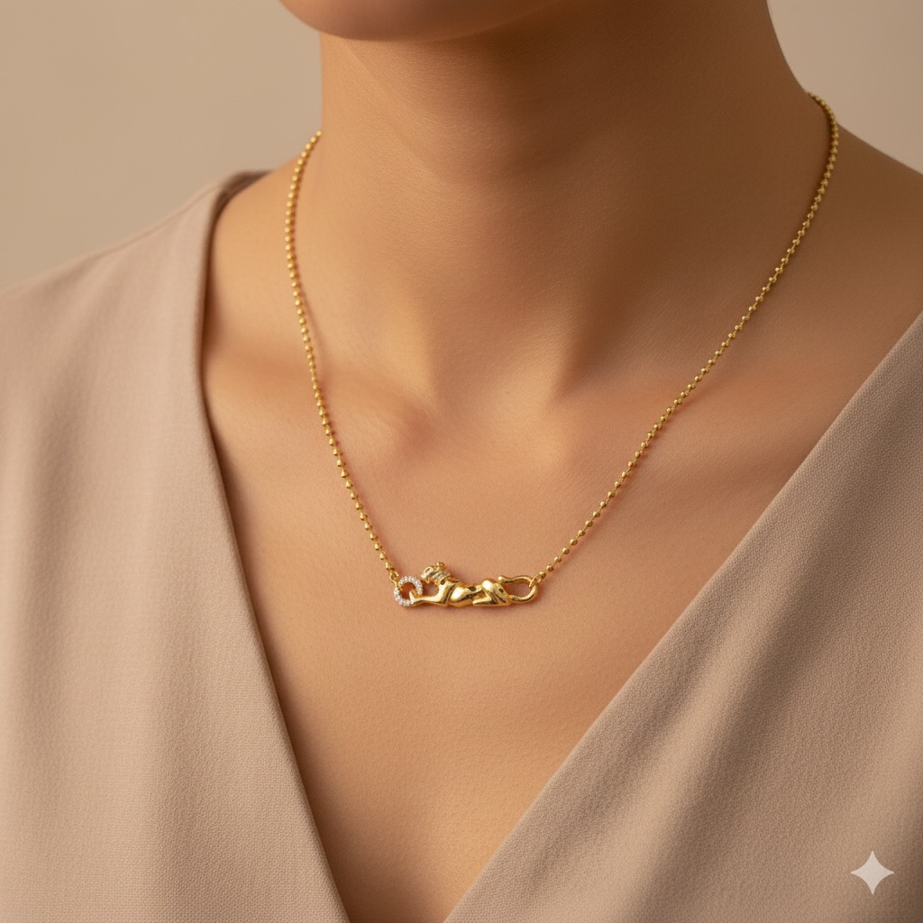 سلسال ذهبي فاخر – مناسب للمناسبات اليومية