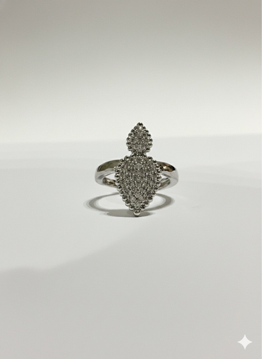 خاتم قطرة البريق المزدوج