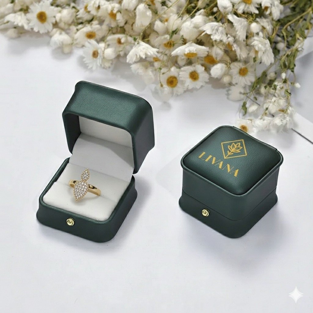 خاتم قطرة البريق المزدوج