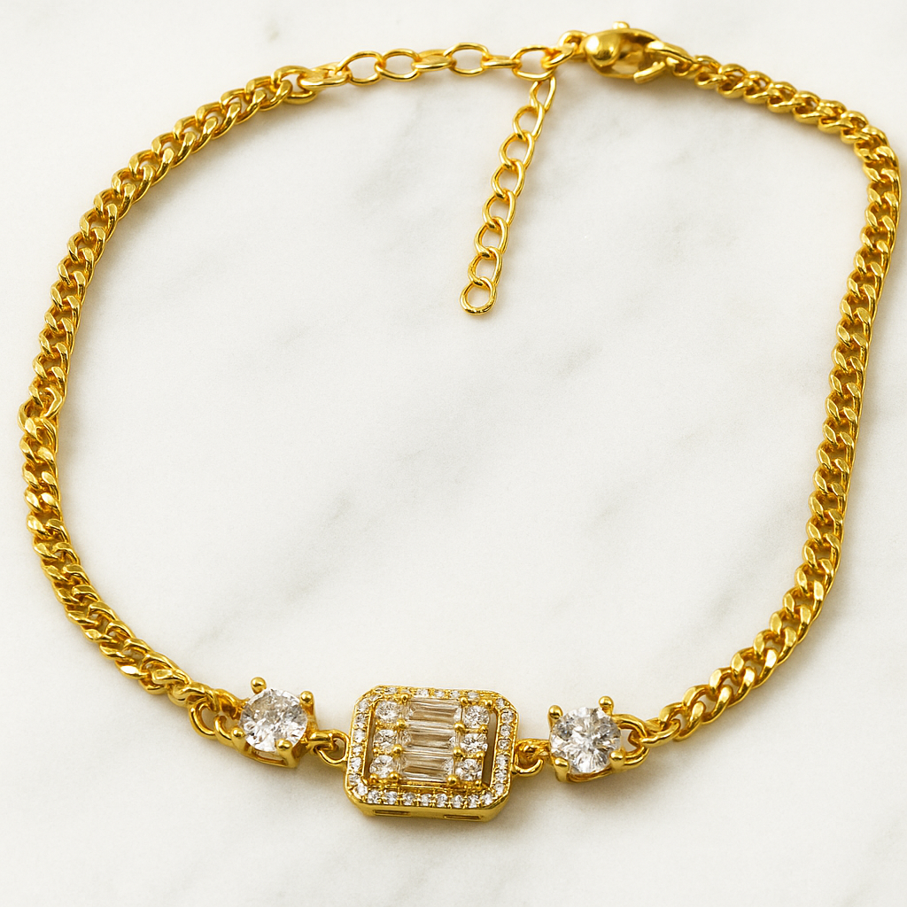 اسوارة باجيت كلاسيك – حجر مركزي بزركون ولمعة فاخرة