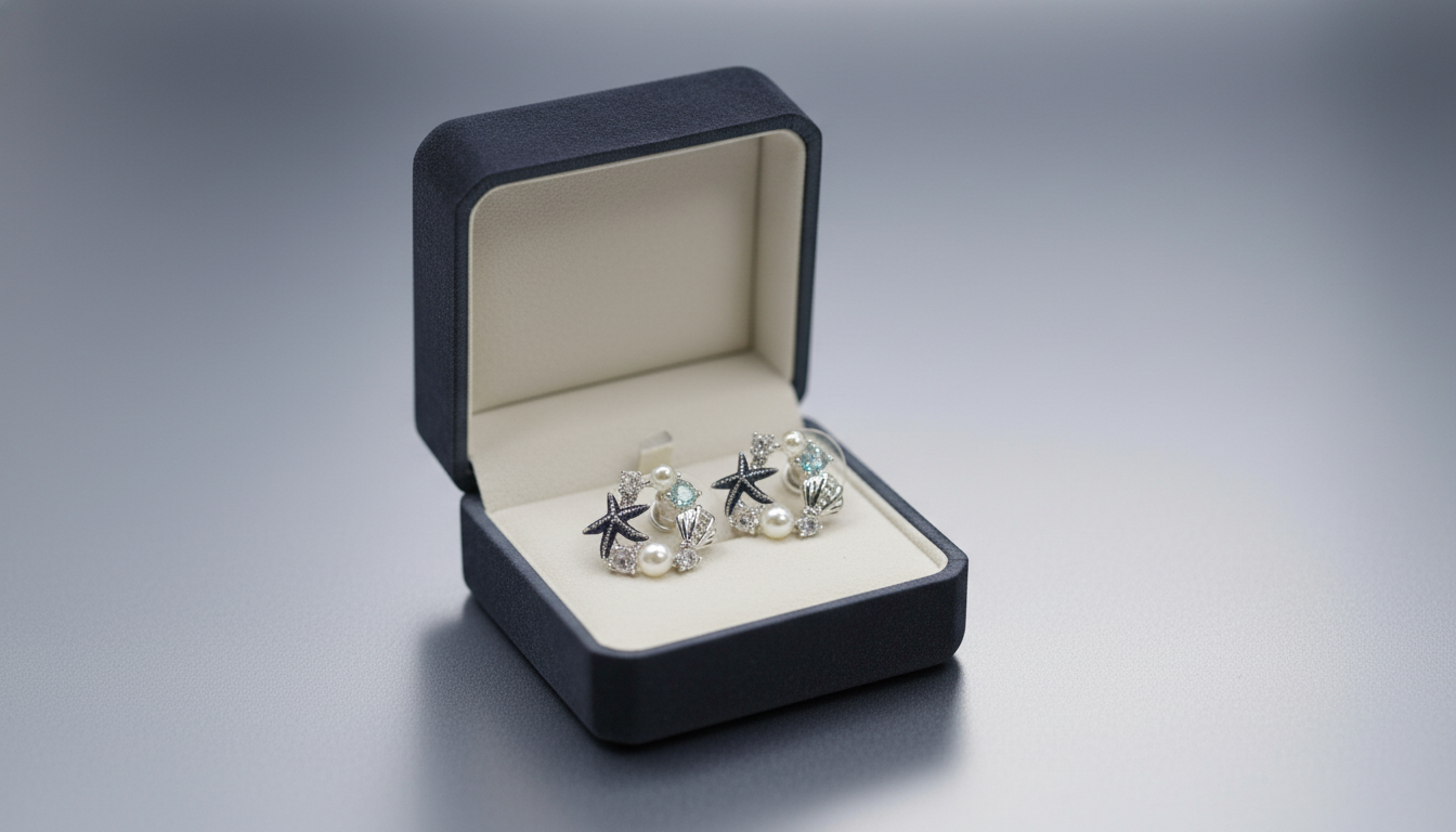 أقراط كنوز البحر الصغيرة