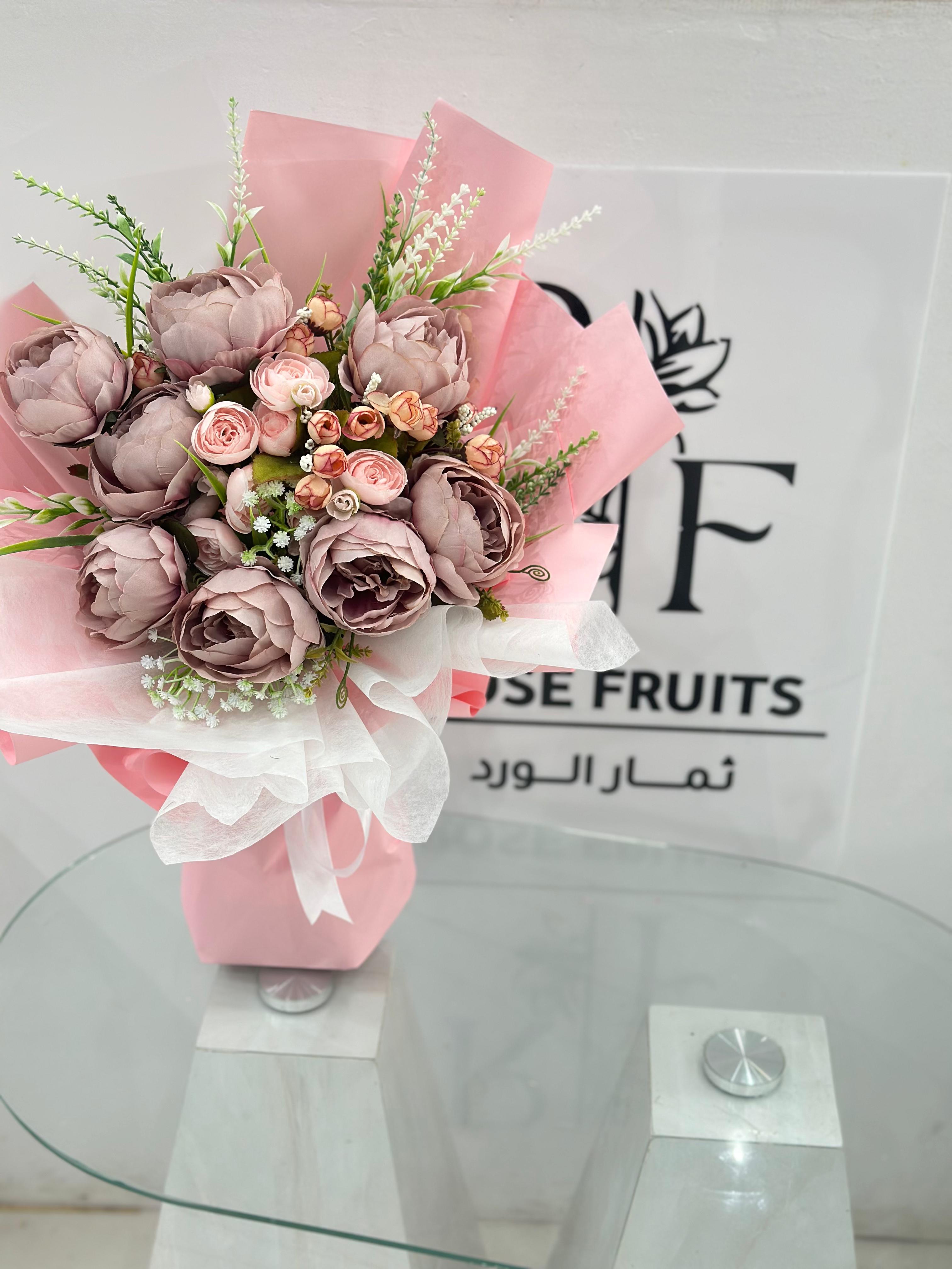 بوكيه ورد صناعي